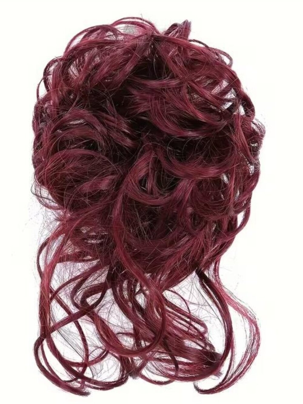 WINE RED MESSY BUN SCRUNCHIE